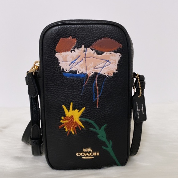 Coach Handbags - New💃Coach Coach X Jean Michel Basquiat North/South Zip Crossbody Bag